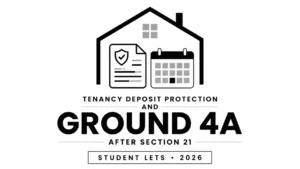 Read more about the article Student Lets and Deposits After Section 21: How Landlords Can Use Ground 4A and Deposit Protection to Recover Possession in 2026