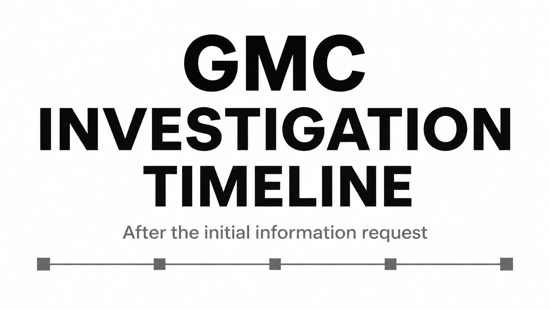 Read more about the article GMC Investigation Timeline: What Happens After the Initial Information Request?